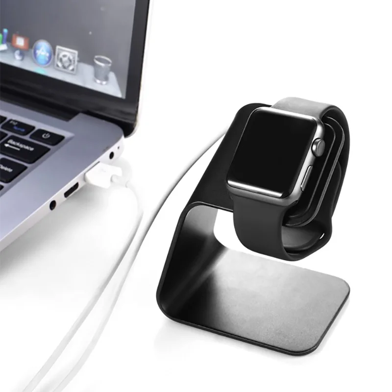 Kovový hliníkový nabíjačkový držiak pre držiak na Apple Watch Dávka nabíjanie kolísky pre Apple I Sledujte 1-8 SE nabíjačku Dock Station