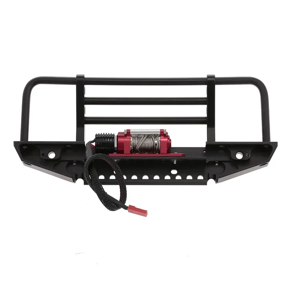 Kovový kov s navijakom 2 LED svetlo prijímača diaľkového ovládača pre TRX-4 TRX4 TRXS AXIÁLNE SCX10 RC CRAWLER AUTOM