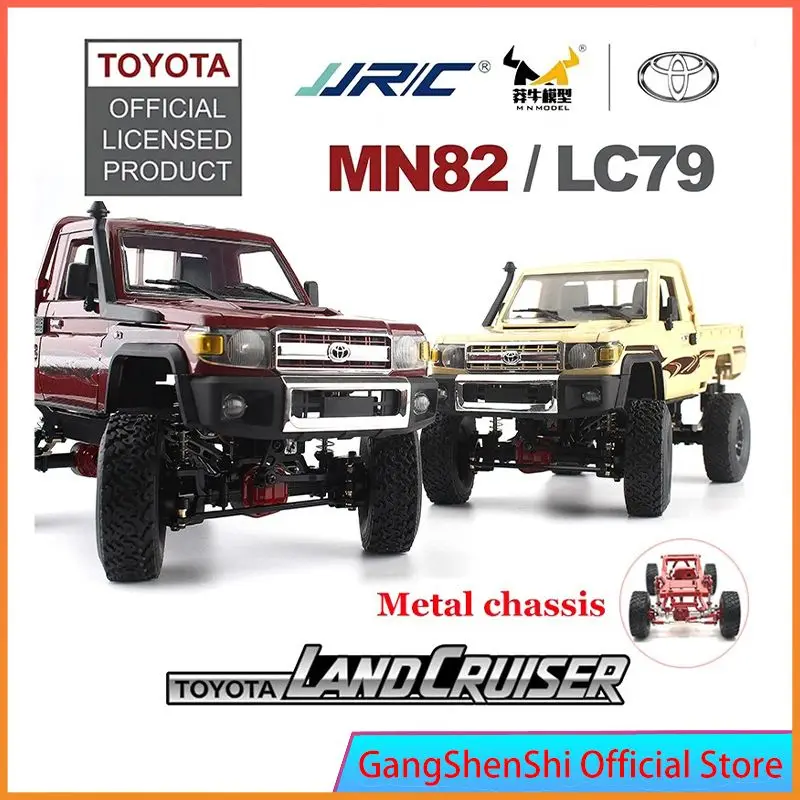 Kovový mn82 diaľkovo ovládaný lezecký terénny vozidlo 1:12 Plná mierka 4WD pre Toyota LC79 simulácia RC Model Children Hray