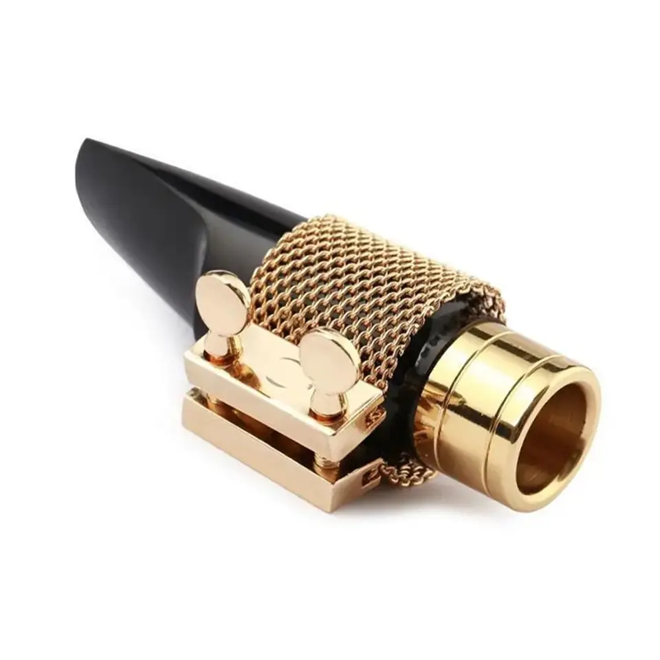 Kovový náustok spona nastaviteľné náhradné diely náustok ligature spätiek prístroj dodáva saxofón