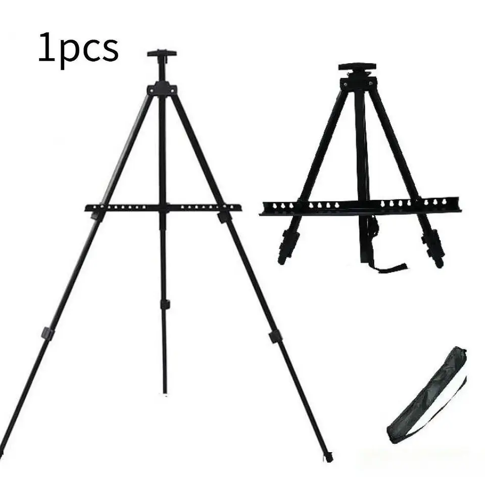 Kovový náčrt stoja maľba na maľbe Easel Stand Travel Easel Police Tabletop Art Easel pre náčrt kresby podlahy maľba podlahy