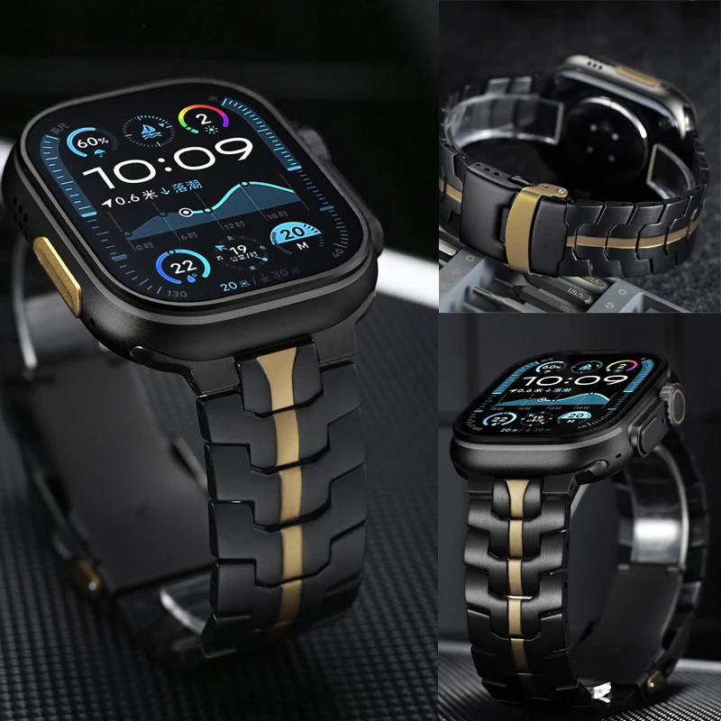 Kovový popruh pre Apple Watch Band 46 mm ultra 49 mm 44 mm 45 mm luxusná z nehrdzavejúcej ocele Business Band Correa pre IWatch Series 10 9 8