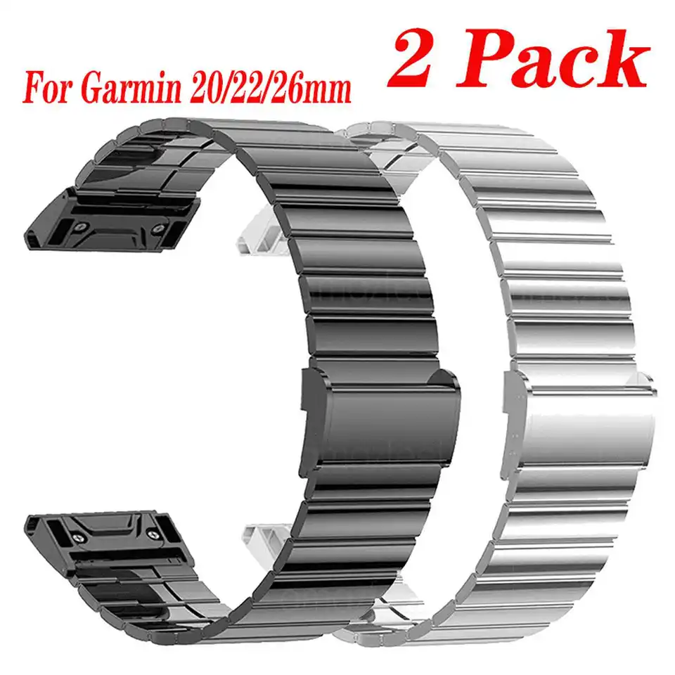 Kovový popruh pre garmin fenix 7x/7/7s Pro 6s/6/6x Pro 5s/5/5x WatchBand 20 mm 22 mm 26 mm rýchle uvoľnenie náramku z nehrdzavejúcej ocele