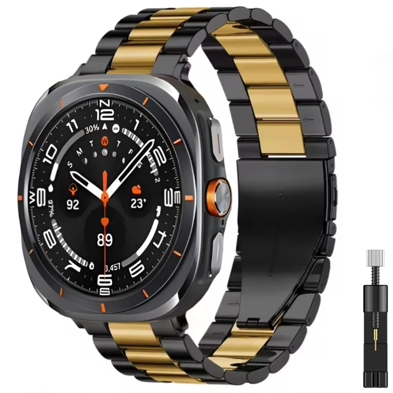 Kovový pás pre Samsung Galaxy Watch Ultra 47 mm náramok z nehrdzavejúcej ocele pre Galaxy Watch 7 Ultra 47mm Belt Accessories