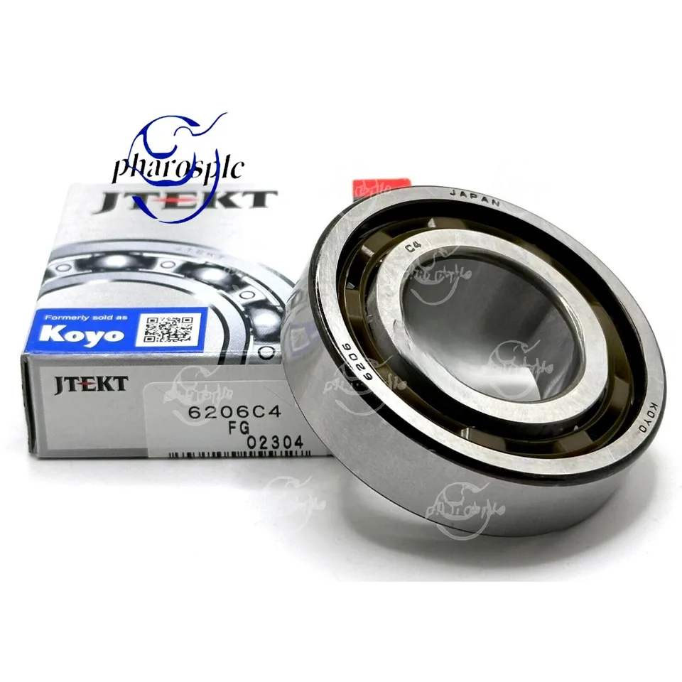 Koyo 6206 C4 Deep Groove Ball Balling, Otvorené, žiadne tesnenia 30x62x16 mm