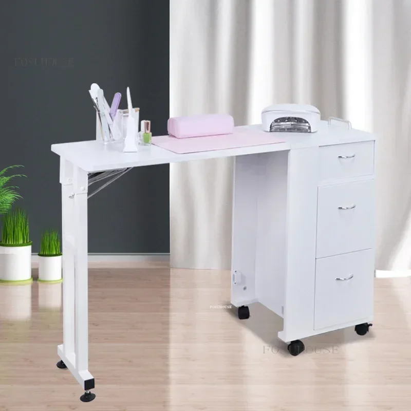 Kozmetický salón komerčný nábytok nechtové stoly pre domácnosť single manikúru stol