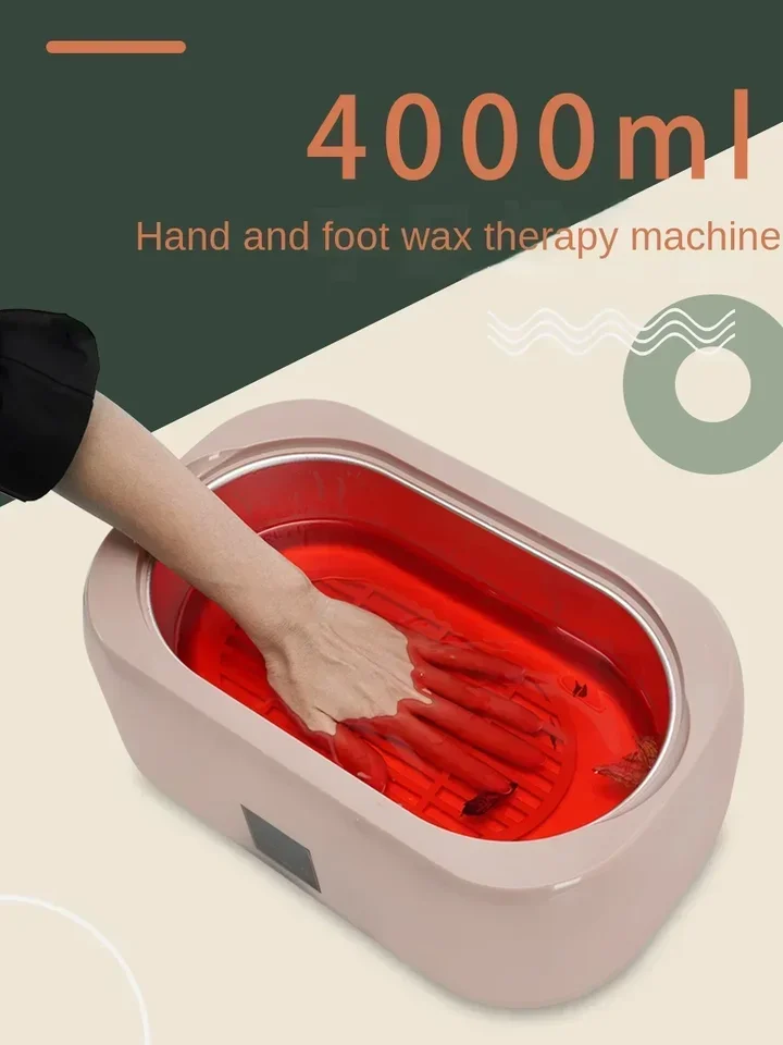 Kozmetický salón ručný vosk stroj 4000 ml ručného voskového terapeutického stroja Hand Film Honey Vosk ohrievač domácnosť pre topenie domácnosti 220V