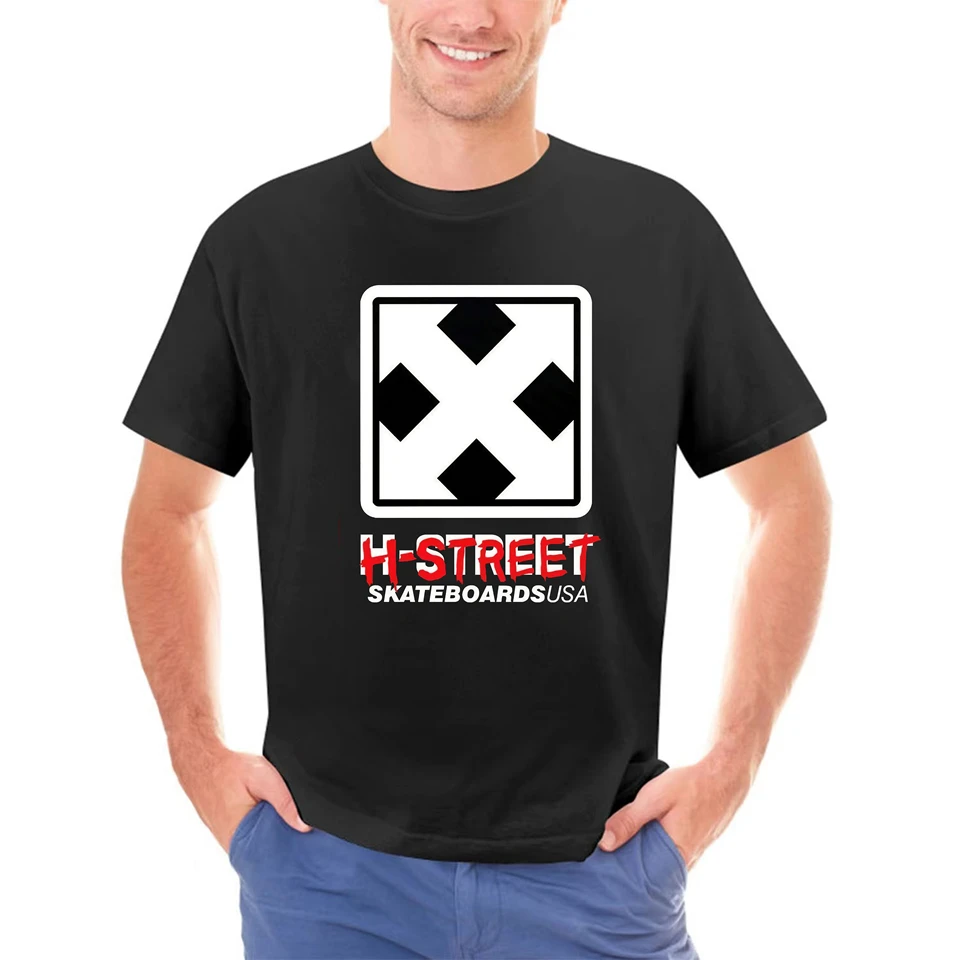 Košeľa s logom H-Street 75 Tshirt Vintage Skateboard H Street Matt Hensley Gift Tlač
