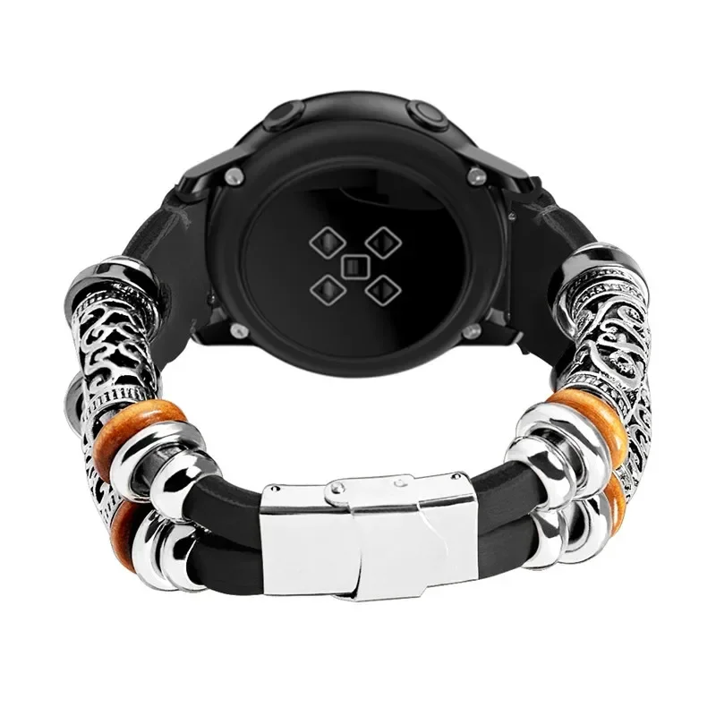 Kožená hodinová skupina pre Samsung Galaxy Watch 3/Gear S3 Frontier 22mm Retro Strap pre AmazFit GTR 4-3-3Pro-2e/Huawei GT 4-3-2 46 mm
