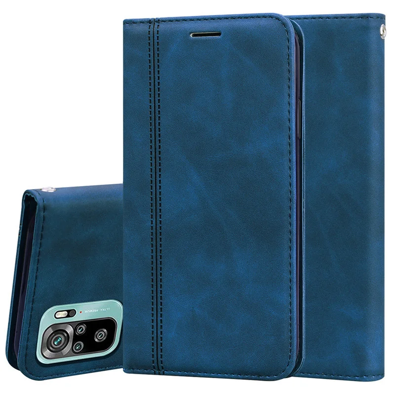 Kožená peňaženka Flip pre puzdro pre Xiaomi Redmi Note 10 Pro Case Card Držiteľ magnetický kniha pre Redmi Note 10 Pro Max 10s puzdro