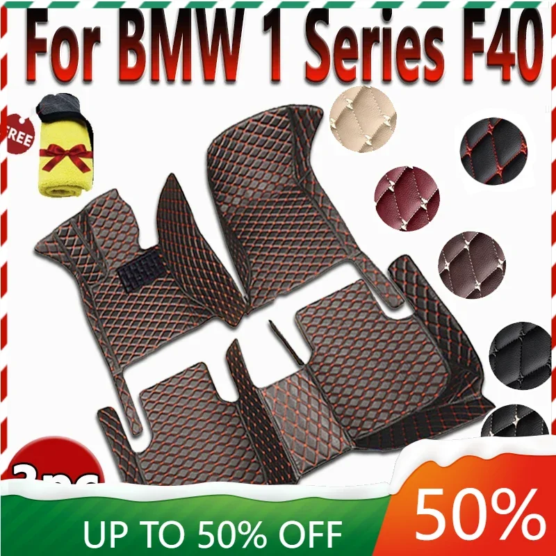 Kožená podlahová podlaha pre bmw 1 sériu F40 118i 116d 118d 2020 2021 2022 2023 5Seat Witerproof Car Mats Plné súpravy