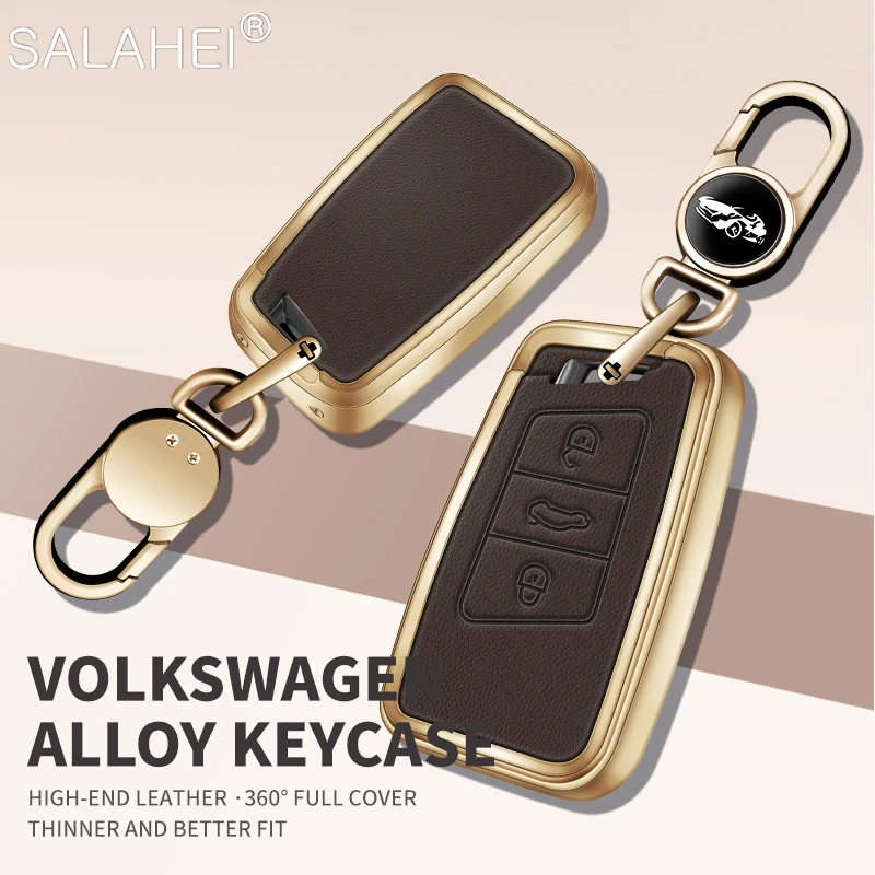 Kožené auto kľúča FOB Case Shell pre VW Volkseagen Passat B8 Magotan pre SKoda Superb A7 Kodiaq SEAT KEYCHAIN ​​ACTISENTS