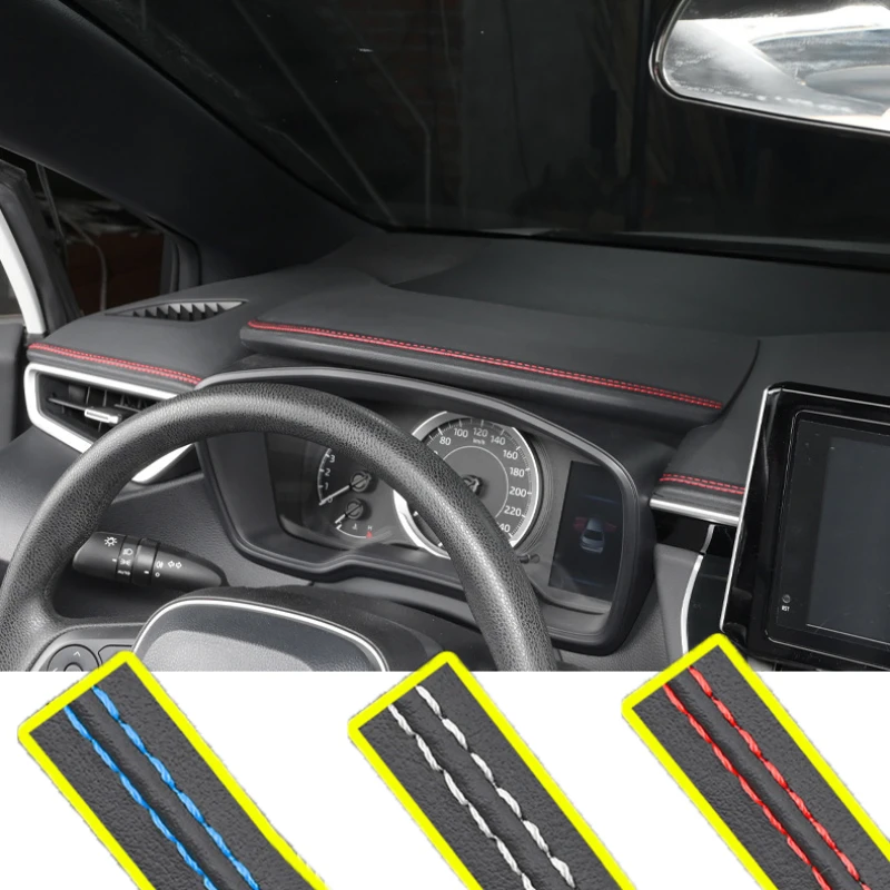 Kožené dashboardové dashboardové kožené nálepka na koženú líniu pre Chevrolet Cruze Aveo Lacetti Captiva Spark Orlando Epica Sonic
