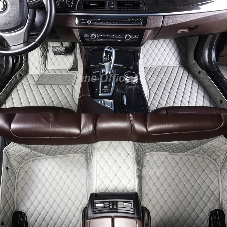 Kožené podlahové rohože pre Ford Explorer 2016 2017 2018 Tapetes para carro alfombrillas coche doplnky koberec koberec