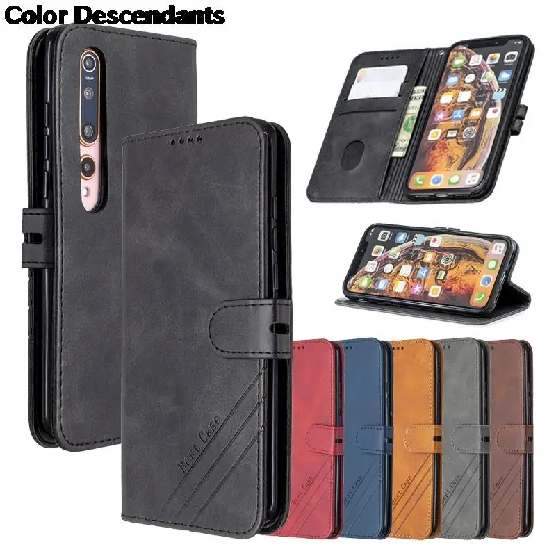 Kožené preklopenie MI10 10 Ultra 10Pro 9T Note10 CC9 puzdro pre Xiaomi Mi POCO X2 M2 Pro A1 A2 A3 9 LITE 5X 6X COQUE COQUE COPLE TELEFE PLYP