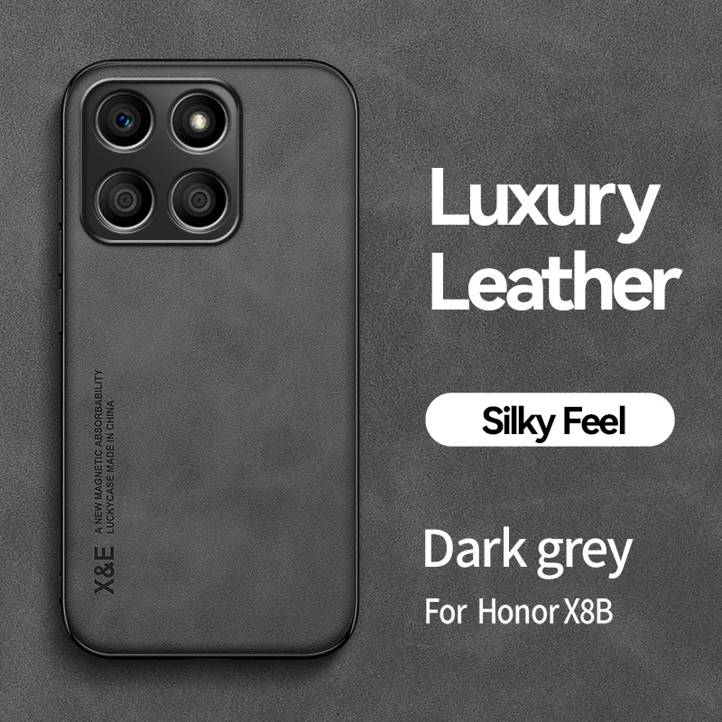 Kožené puzdro pre Huawei Honor X8B Magnetický držiak na ochranu krytu na ochranu telefónu Honorx8b lly-lx1 lly-lx2 lly-lx3 Coque Coque