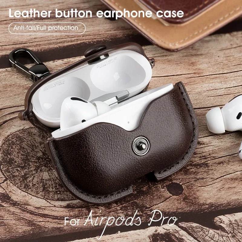 Kožené puzdro pre slúchadlá pre slúchadlá pre AirPods Pro 2 USB C Originálny ochranný kryt pre Apple pre AirPods Pro 2 3 1 C