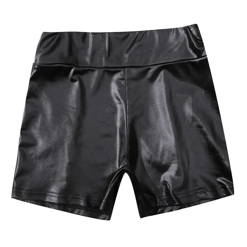 Kožené šortky Ženy High Pascon Bodycon Push Up Čierne krátke bežky Športové fitnes dámske sexy štíhle šortky Spodenki Damskie
