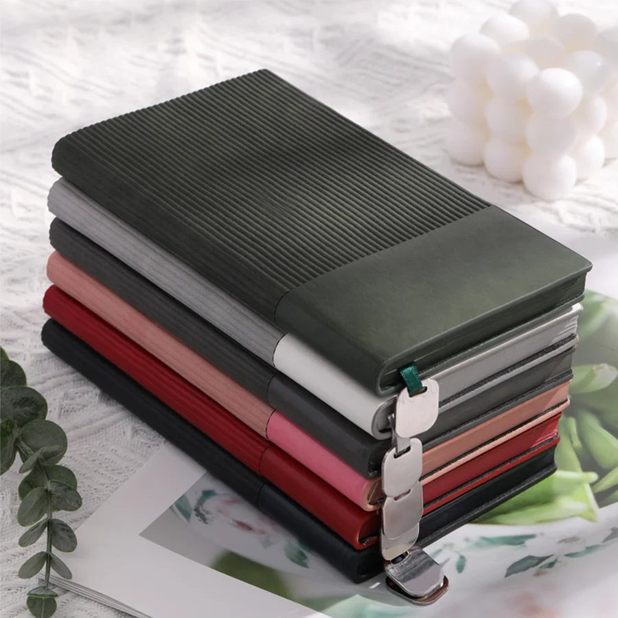 Kožený notebook A5200 Strana Vertikálny vzor horúceho predaja Škola Študent v pevnine vysokokvalitná ochrana proti papiera