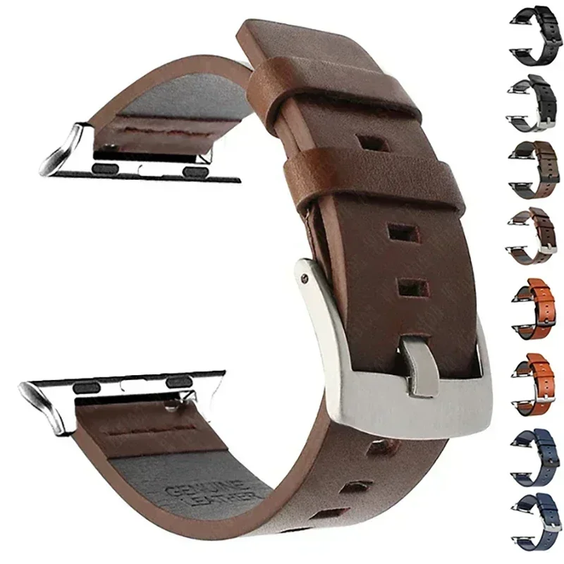 Kožený remienok pre Apple Watch Ultra 2 pás 49 mm 9 8 7 45 mm 41 mm Vysoko kvalitný popruh pre IWatch Series 6 SE 5 4 44 mm 40 mm