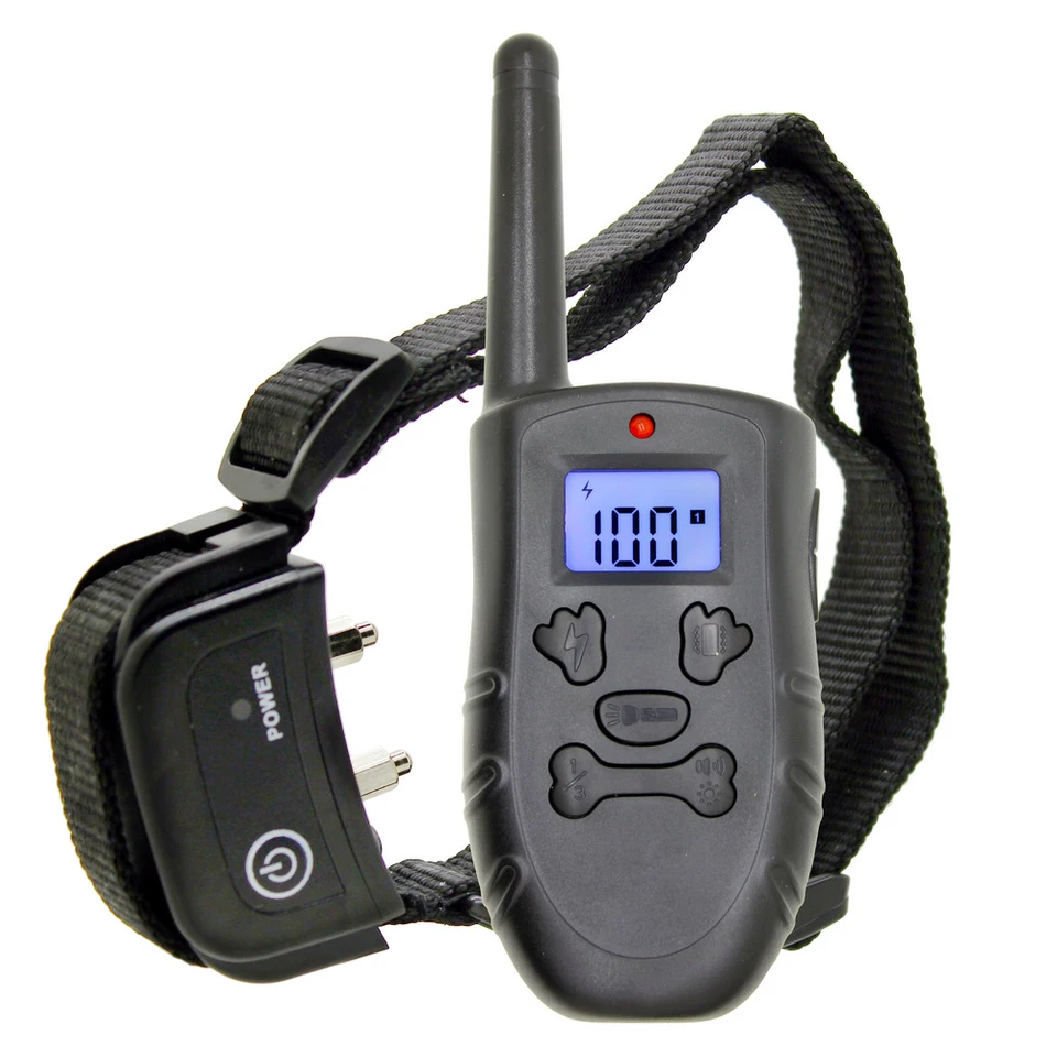 KPHRTEK vzdialený nabíjateľný a vodotesný elektronický výcvikový golier H183DR s LCD Display Support 3 Dogs E34
