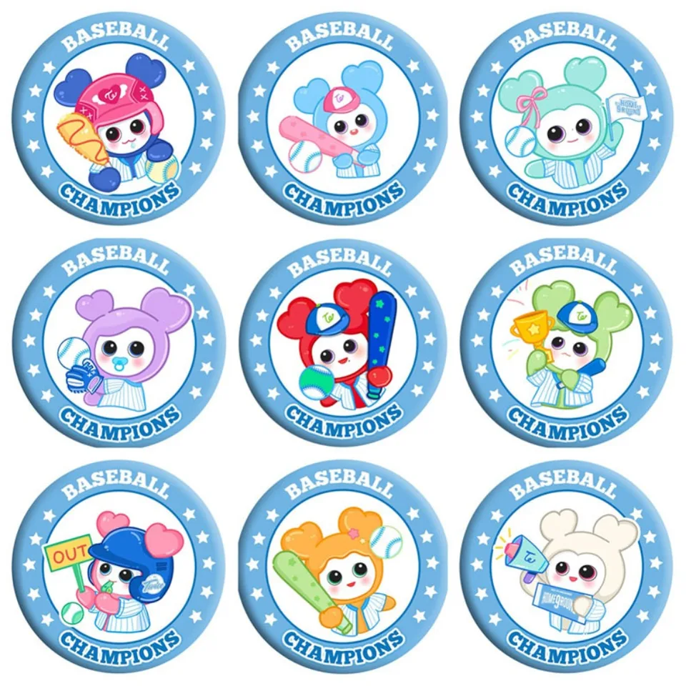 Kpop dvakrát krásne odznaky 9. výročie brošňa Hat Pins Nayeon Jeongyeon Momo Sana Chaeyoung Jihyo Mina Dahyun