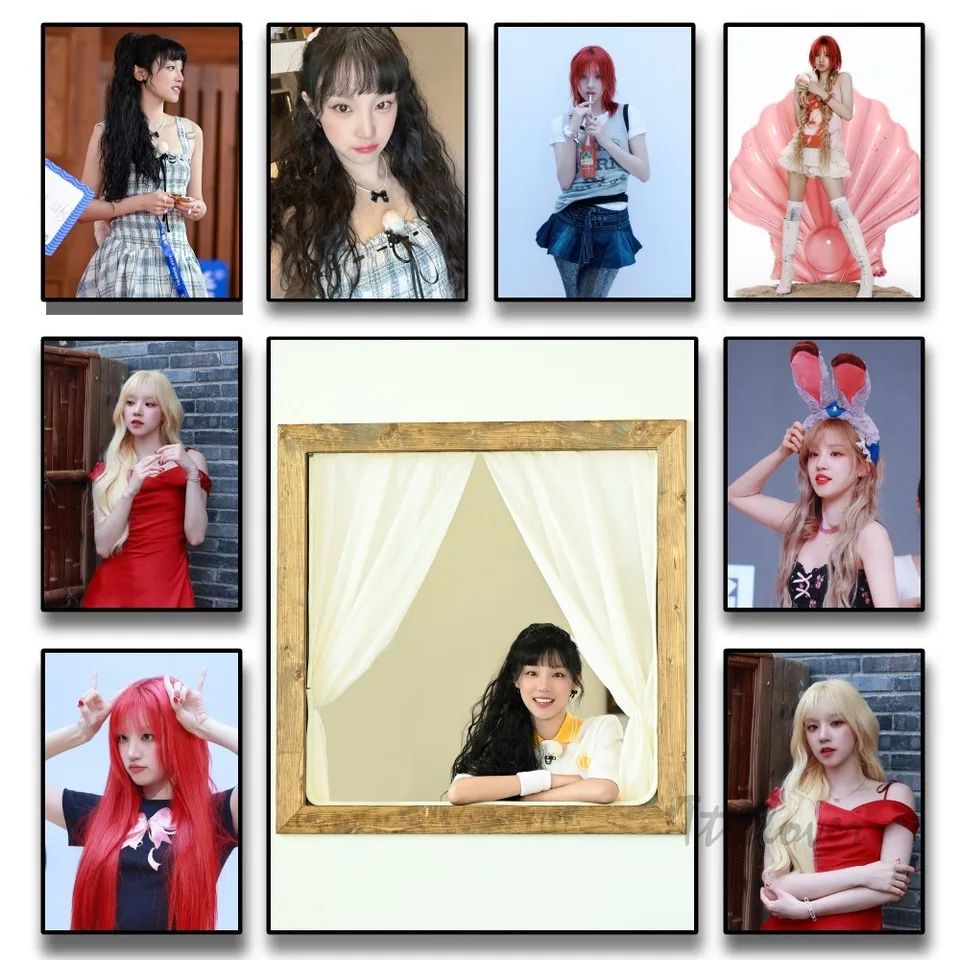 KPOP (G) I-DLE SONG YUQI Plagáty STRECERS ART WALL MELARS DETOR HERBY DECON DECON DIRACTS HD maľba