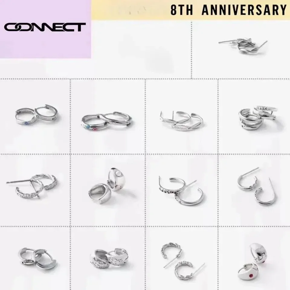 KPOP Idol 17 8. výročie tovar Pripojiť náušnice Kórejské módne šperky fanúšikovia Carat Darček