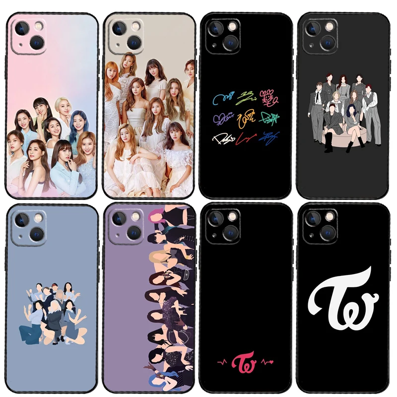 KPOP Twice Soft Case pre iPhone 14 15 13 11 11 12 Pro Max Mini x xr xs Max 8 7 plus SE 2020 Plný kryt