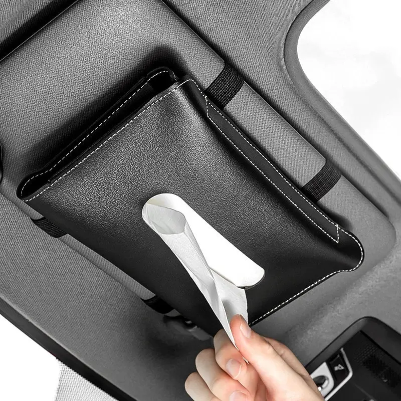 Krabica PU kožené auto Slnko držiak na držiak tkaniva Interiéru pre interiérové ​​náhradné diely MG ZS 2023 Príslušenstvo