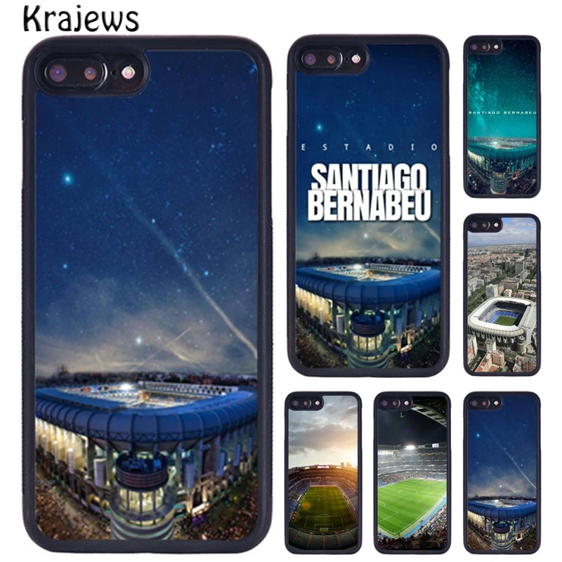 Krajews Estadio Santiago Bernabeu Stadium Pase pre iPhone 16 15 14 xr xs 11 12 Mini 13 Pro Max Plus Cover Coque