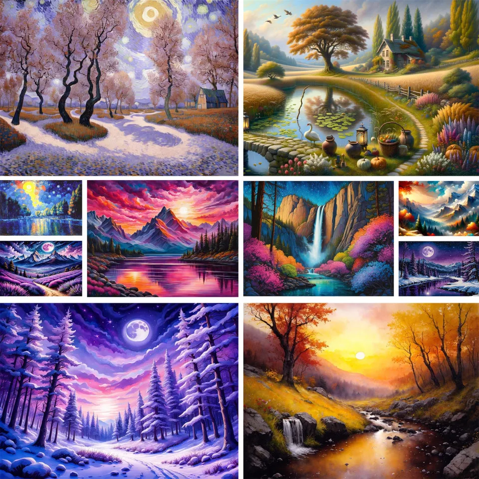 Krajina ríši divov vytlačených 11ct Cross Stitch vzory DIY výšivka