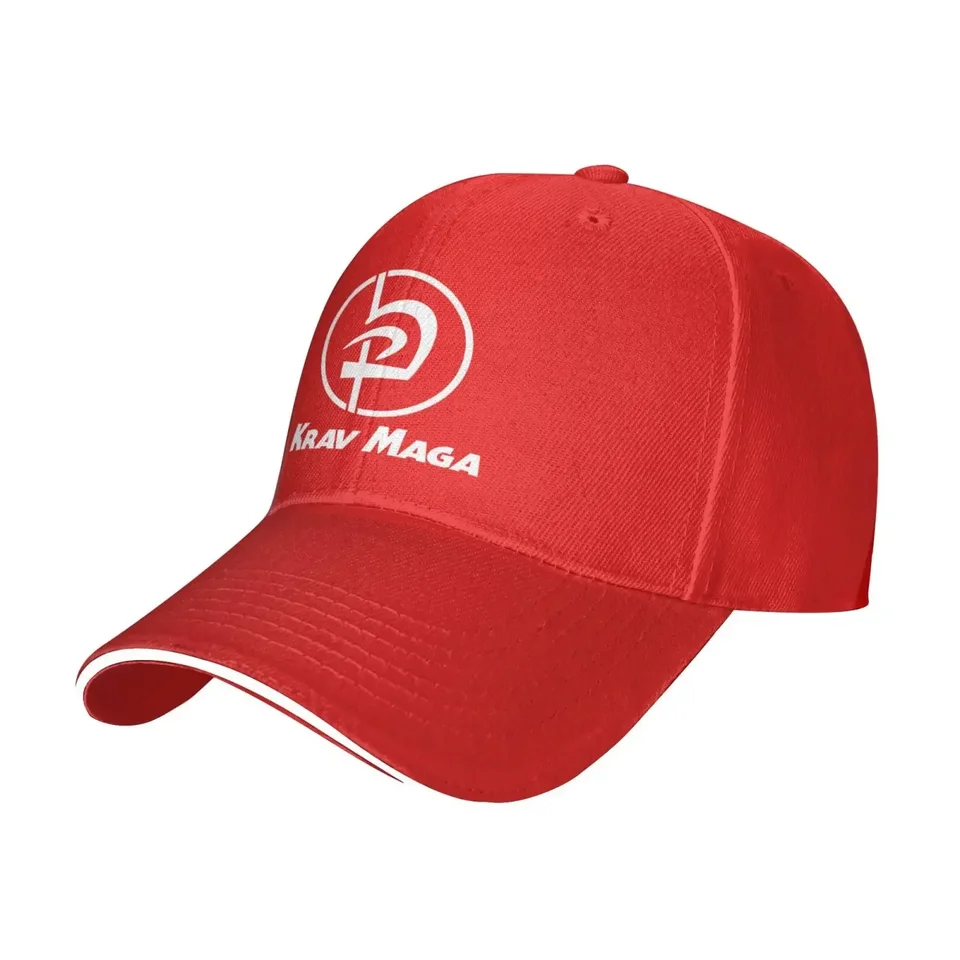 Krav Maga Hat Baseball Cap kačica jazyk čiapka pre dospelý sendvič s červenou klobúkom