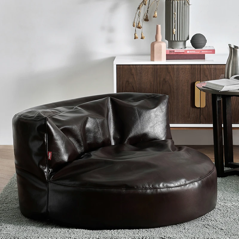 Kreativita fazuľová taška Sofa Pu Nordic Interior Relaxation Družice Dospelé tašky Fluffy Stolička Moderný život lenivý nábytok pre izbu