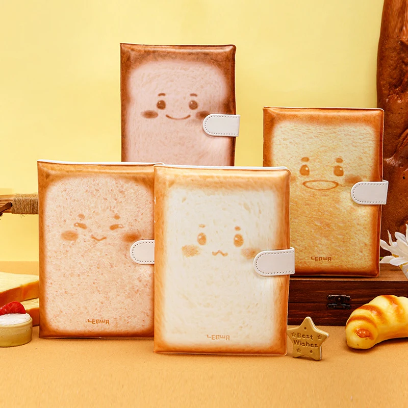 Kreatívna dekompresia A5 notebooky, Tasty Toast Soft Cover, Objatie Poznámkový blok, roztomilý dekompresný denník, farba vo vnútri 100 GSM 80 listov