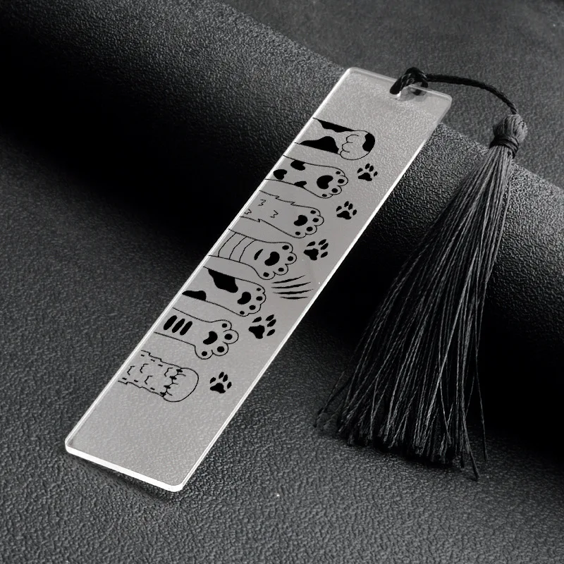 Kreatívna mačka Claw Acryl Bookmark Book Držiteľ kniha Knip Klip Inšpiratívna stránka Marker Ďakujeme učiteľovi Darčekové knihy Príslušenstvo
