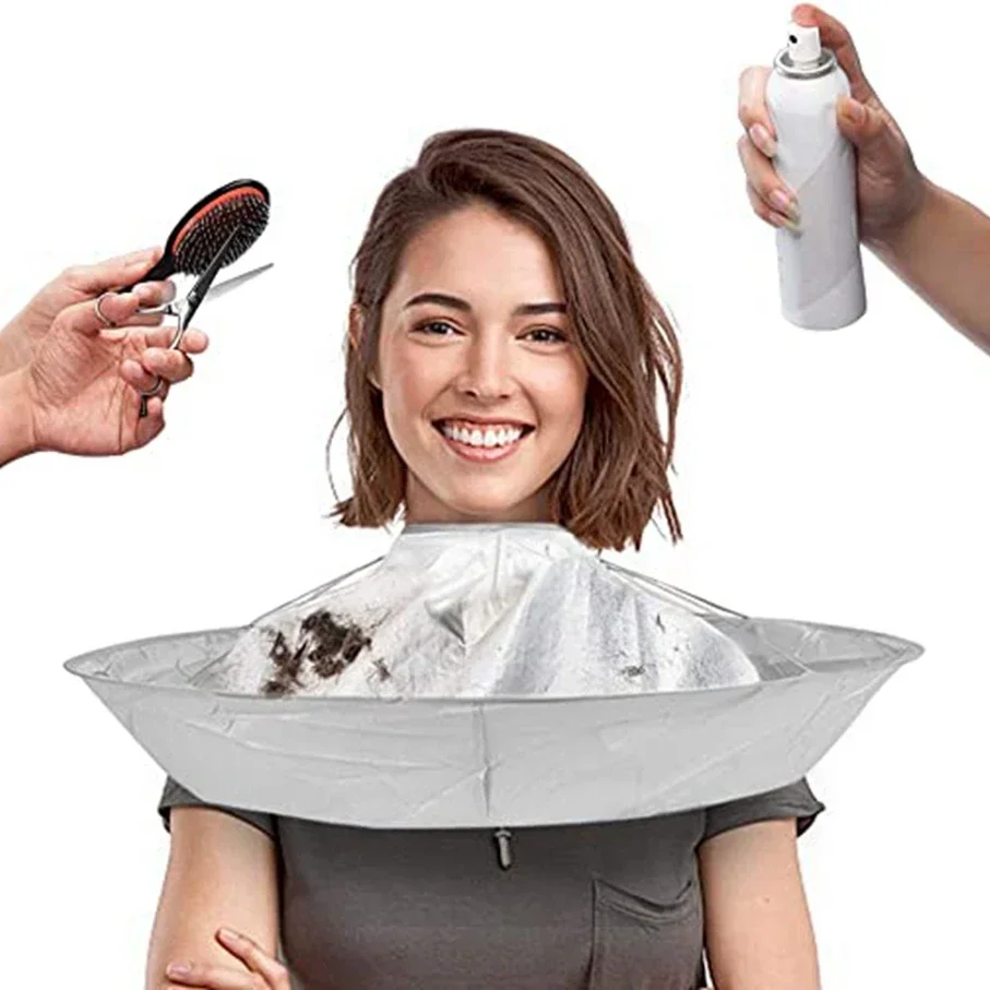 Kreatívne DIY zásielkové strihanie vlasov plášťový plášť salón Salon stylista Cape dáždnik účes Cloak kaderníctvo domáce čistenie Protector