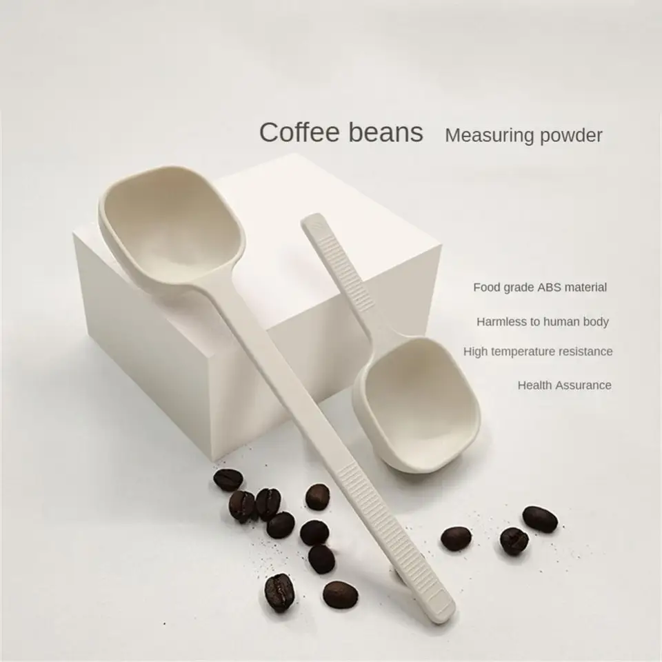 Kreatívne meranie kávovej lopatky Antiskid Coffee Bean Spoon Coffee Coffee Nástroje Nástroje na pečenie Krátka/dlhá rukoväť 9,5 g pre kuchyňu