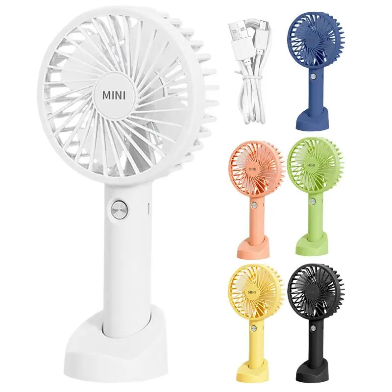 Kreatívne mini ručné ručné malé ventilátor USB nabíjanie prenosné 3 -rýchlostné vysoké vysoké veterné pracovné miesto pre cestovné vreckové fanúšikovia Študent ticho chroma