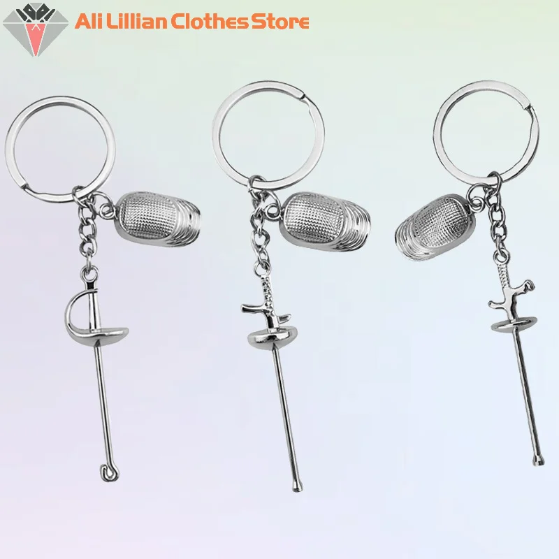 Kreatívne oplotenie Šport Keychain Retro oplotenie Art Keychain Prívesok pre mužov Darček