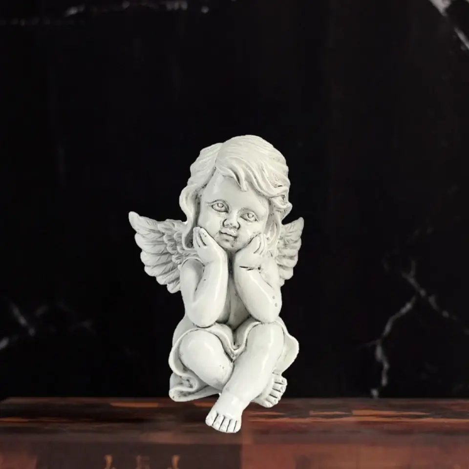 Kreatívne roztomilé malé anjelské figuríny Unikátna karikatúra modlitba cherub