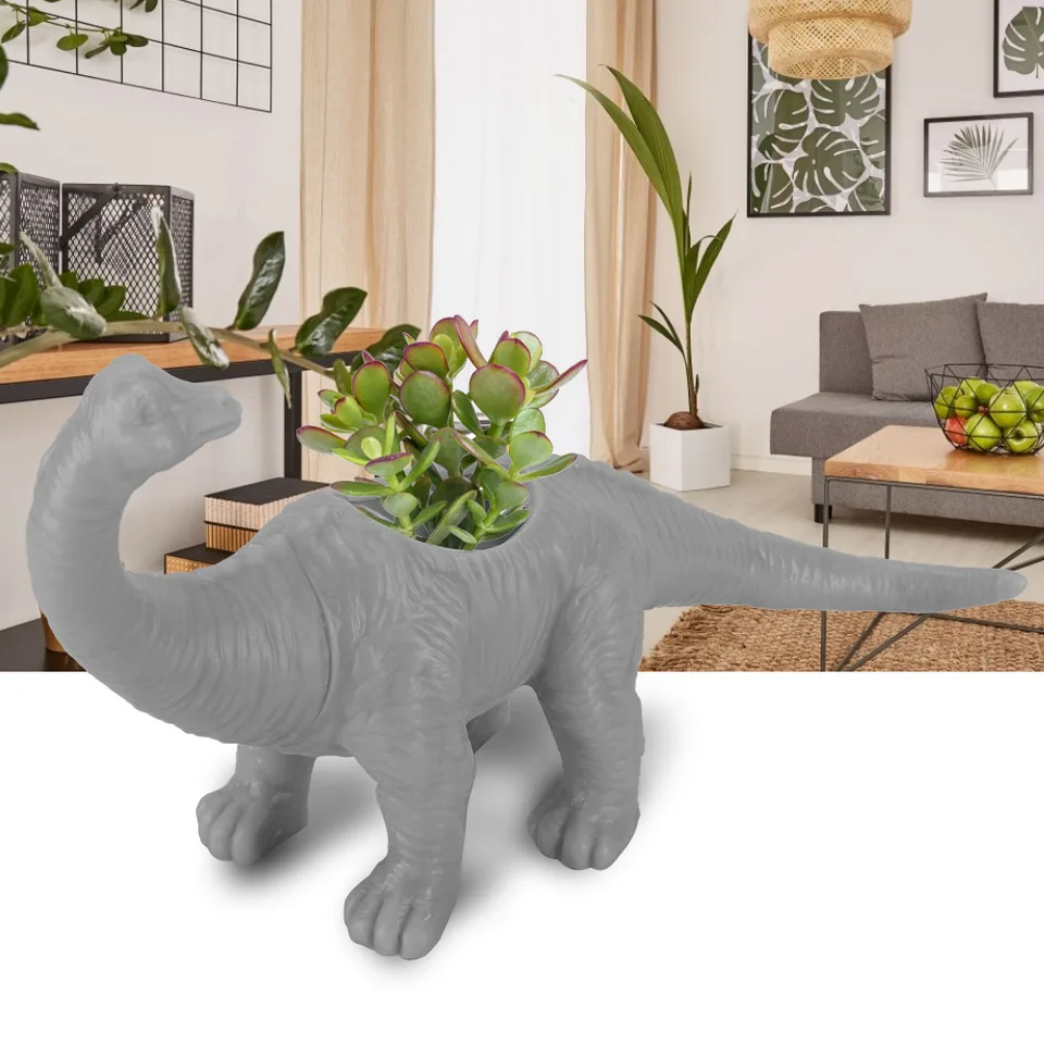 Kreatívny dinosaurus Tvar kvetu plastový kaktus sukulentný rastlinný kvetináč pre domácu záhradu dekorácia