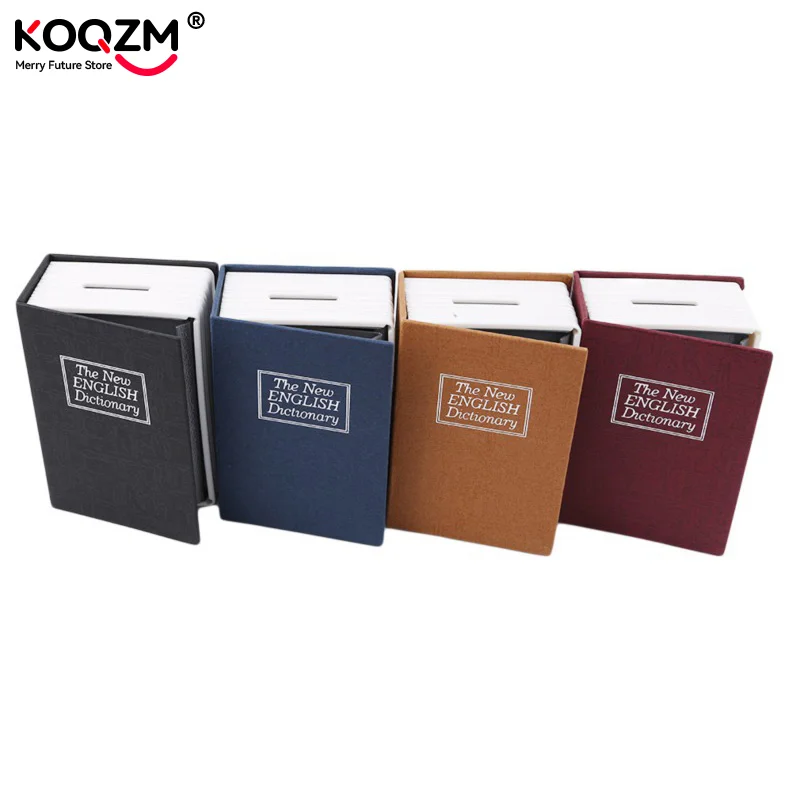 Kreatívny slovník Book Peniaze Boxes Piggy Bank so zámkom skrytý tajný zabezpečenie bezpečnostný zámok Cash Coin Storage Box Chable Box