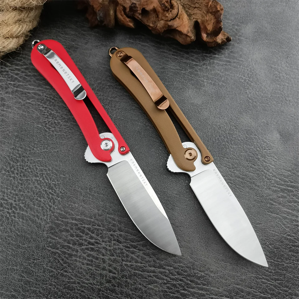Kremenetsky taktický vonkajší vreckový taktický skladací nôž D2 Blade G10 rukoväte Lovidlá prežitie Huncing Nože