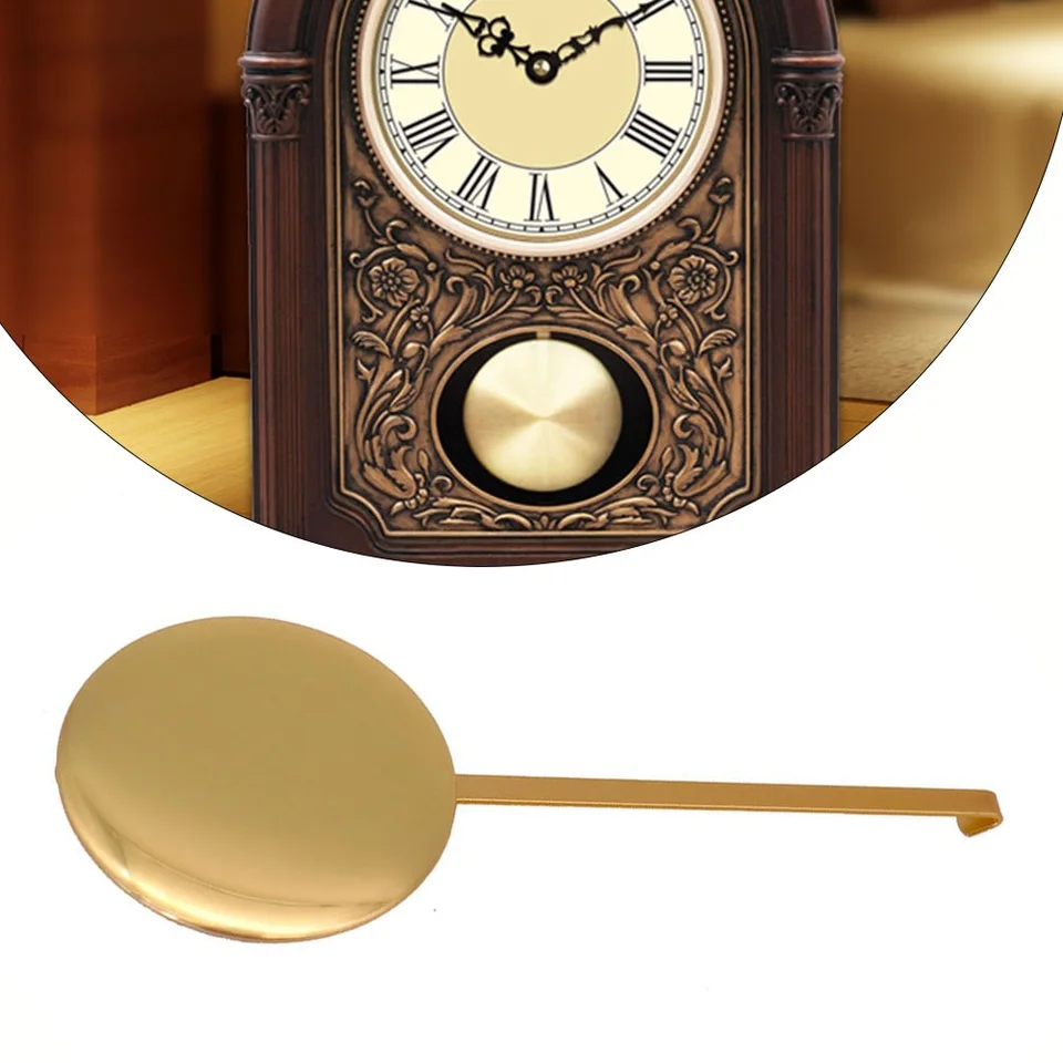 Kremenné nástenné hodiny s vysokým lesklým zlatým kovovým kytníkom kyvadlového pohybu kremenné hodiny opravy DIY Clock
