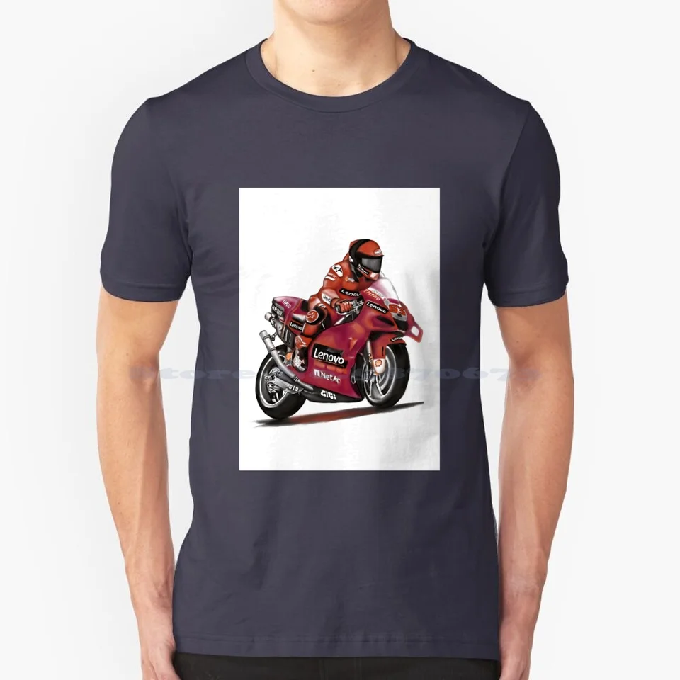 Kreslenie / skicovanie č. 63 Francesco Bagnaia Team T tričko 100% Cotton Tee Sketch Souvenír Prispôsobenie