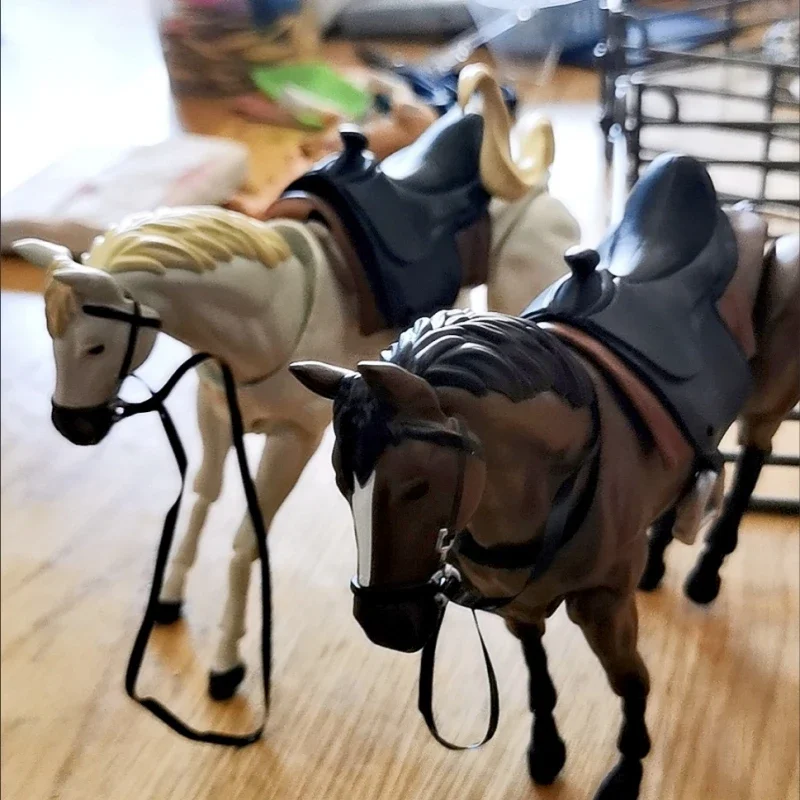 Kreslený koň figma figma Anime akčné zviera 1/12 Moverable Horse Collectible Model Model Dolls Desktop Deskorácia Darčeková hračka