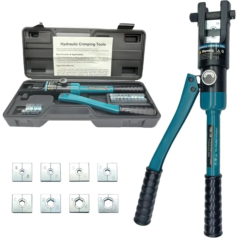 Krimpingový nástroj a rezačka kábla Hydraulický kábel Lug Crimper 10 US Ton 14/0 MCM-250 MCM Elektrický koncový káblový drôt