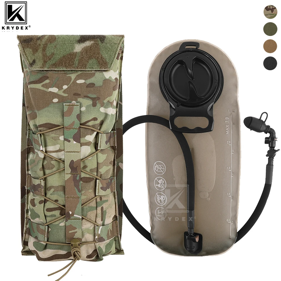Krydex Tactical 500D 3L Hydratačné puzdro Molle Carrier Pack Modulal 100 oz vodný močový mechúr Lov Lov vonkajšie príslušenstvo