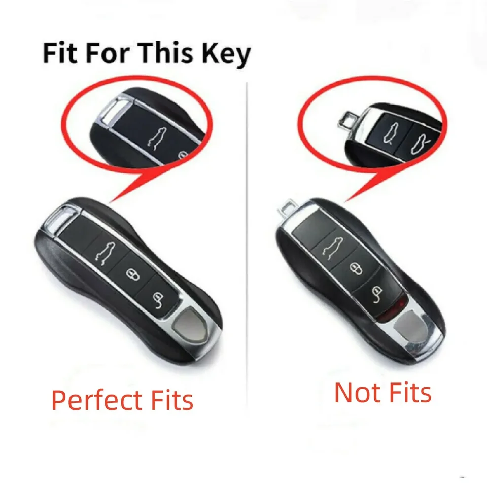 Kryt automobilového krytu s uhlíkom T-uhlíkovej vlákna pre kľúče pre kľúče pre Porsche Panamera Cayenne 971 911 9ya Macan Boxster Keyless Dramoty Protection